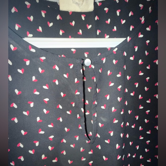 Maison Jules Black Sleeveless Top with Pink Accents - Picture 5 of 5